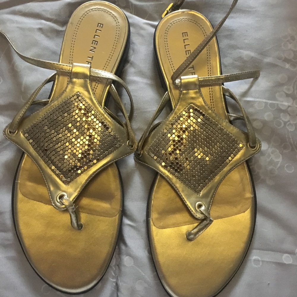 Ellen Tracey Gold Sandals